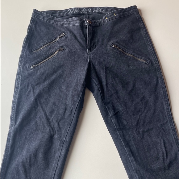 Madewell Skinny Ankle Zipper Denim